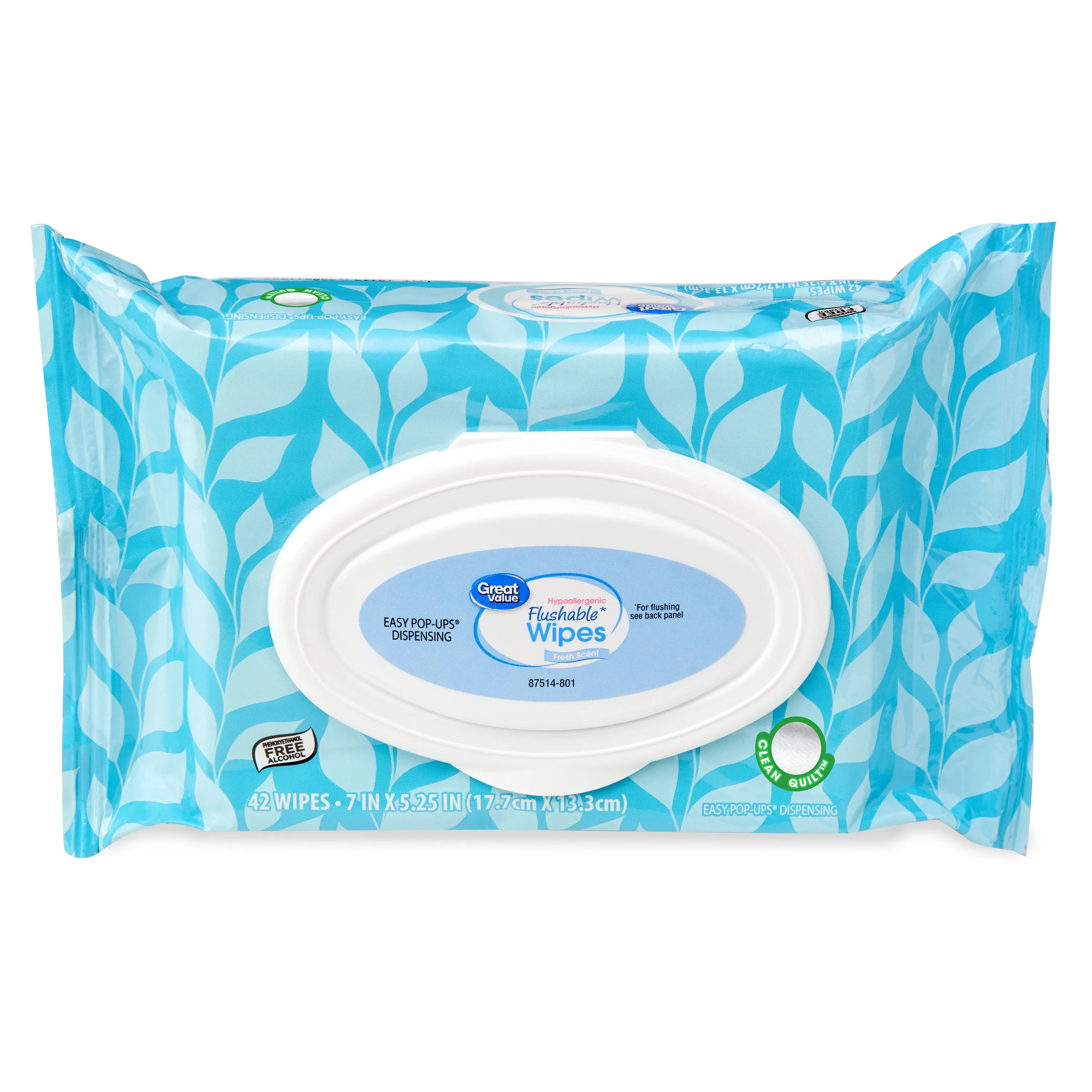 100% Plant-based Pure Water Wet Towelettes OEM Toilet  Private Label Flushable Wipes with Aloe