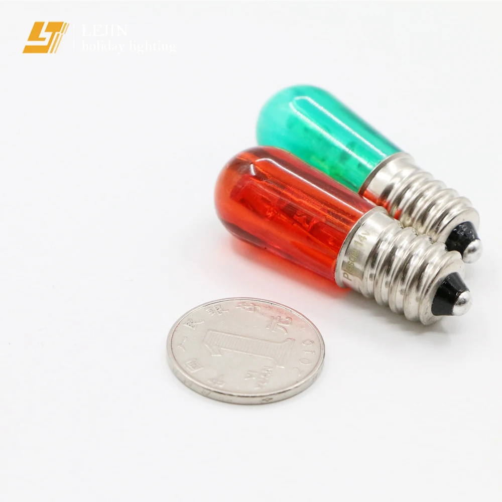Christmas decorate E14 led bulb lamp light waterproof DIP 3leds  plastic led papaya bulbs