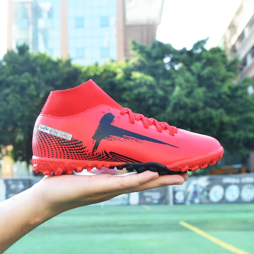 2022 China factory football shoes high quality steel spike custom soccer shoes profession football boots for men soccer cleats