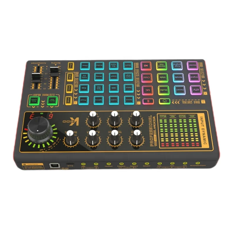 
SK300 mixer shaking sound live equipment, mobile phone computer general Top Quality USB External Multi-function sound card 