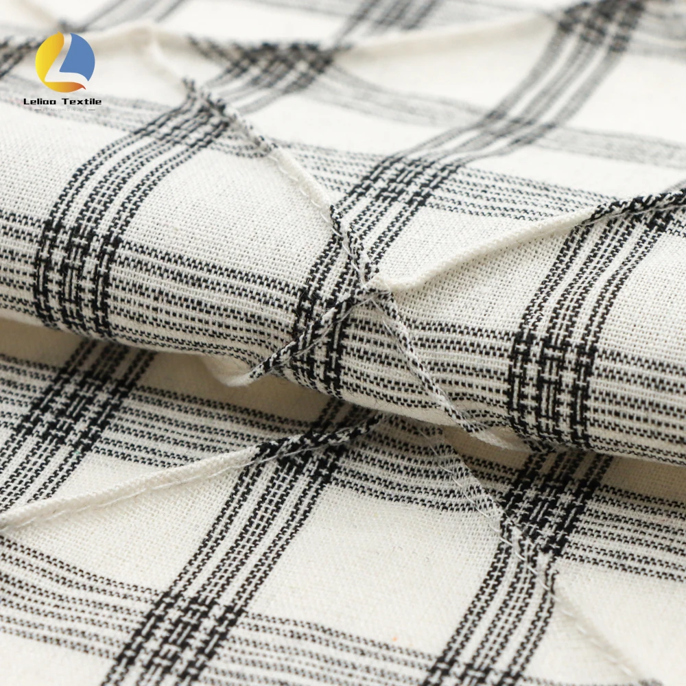 Beautiful Customized High-quality Woven Plaid Fabric 100%Cotton Yarn Dyed Gingham Fabric For Autumn Shirts For Women