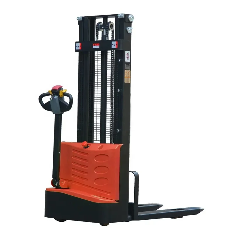 3.5m 1.5ton All electric Stacker Battery Standing Forklift Pallet Carrier Cart Electric Stacker With CE
