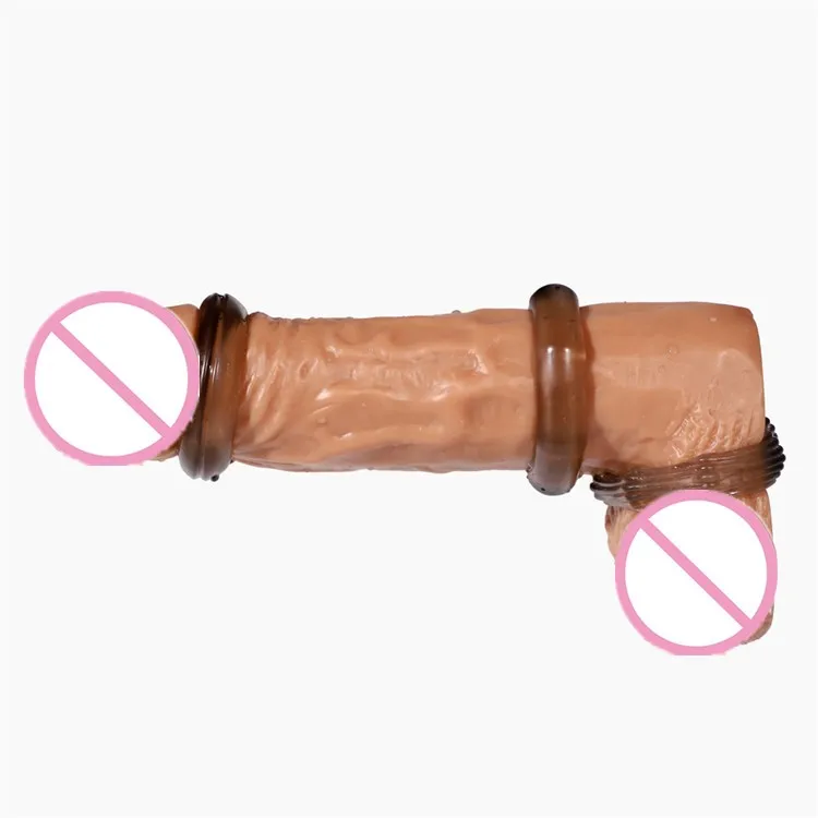 Hot Selling Rubber Male Delay Ejaculation Men Sex Toy Donut Penis Cock Ring For Men