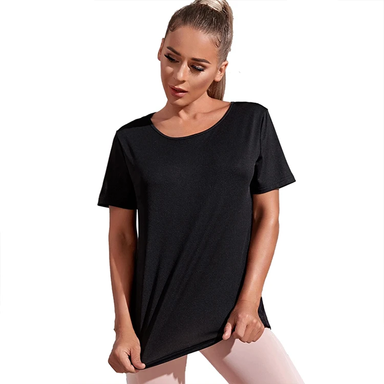 
OEM &ODM Service Eco-Friendly Breathable Back With Contrast Mesh Stitching Quick Dry Sports Tee T Shirt 