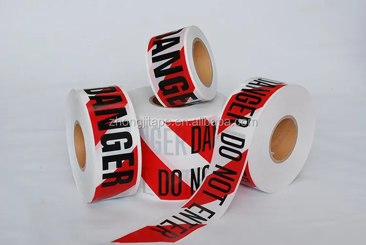 Wholesale Price PE Red And White Hazard Barrier Tape