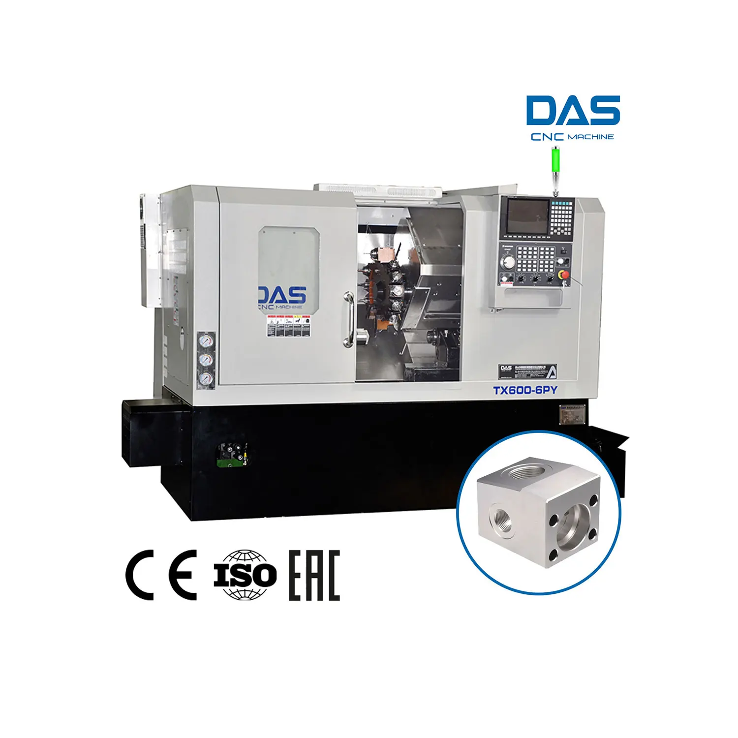 Fanuc Medium Duty CNC Lathe Machine with 6-Inch Single Spindle Vertical Type TX600-6PY for High Accuracy  Processing