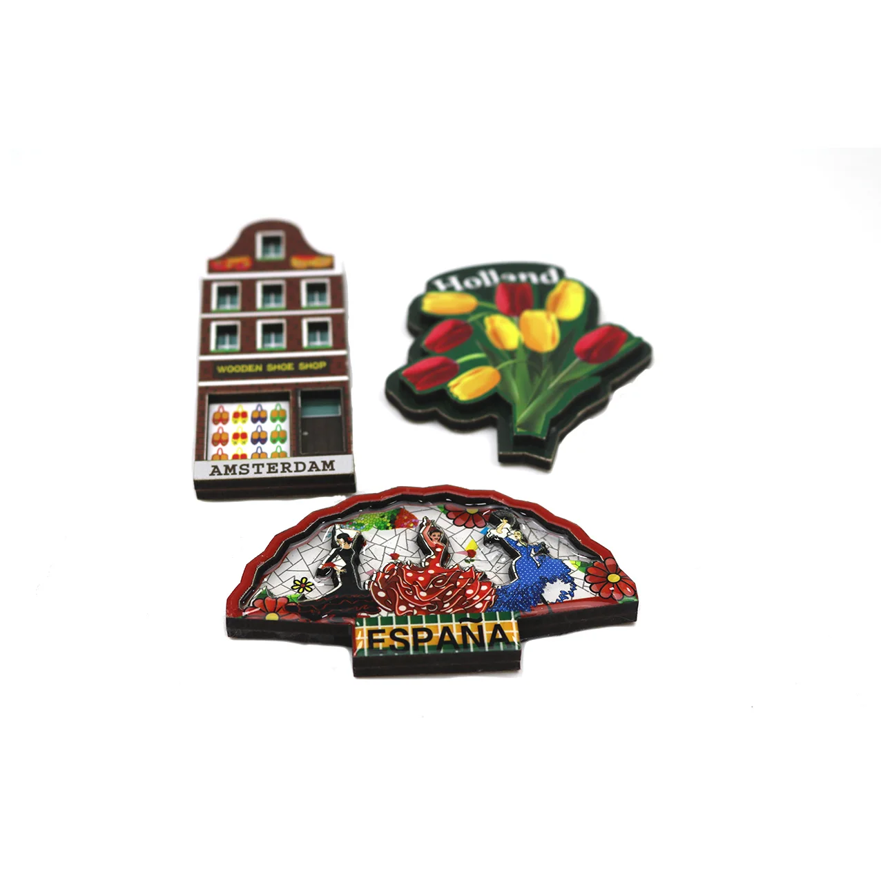 Holland fridge magnets wood manufacturer  custom business souvenir tourism gift  photo frame fridge magnet