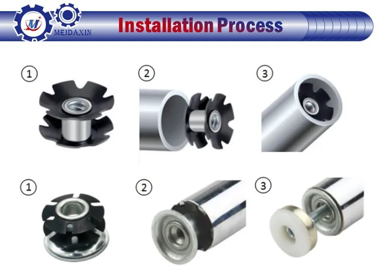 Nuts & Bolts 1 Inch Tube Hot Sale Round M4 M5 M6 M8 M10 M12 Pipe Thread Insert Star Nut