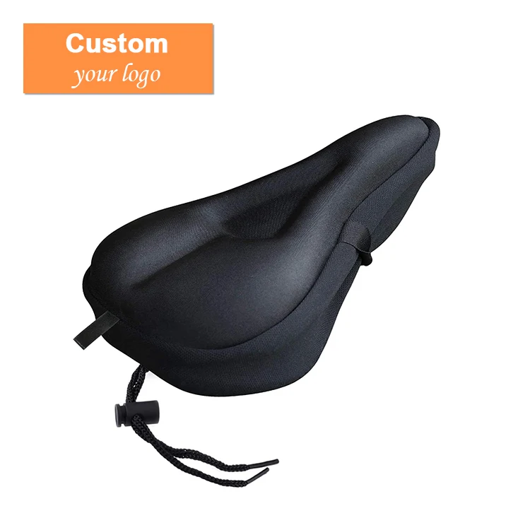 
Custom Gel 3D Padded Memory Foam Soft Cushion Neopren Lycra Bike Cycle Bicycle Saddle Seat Cover for Bikes 