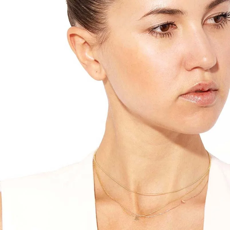 Gemnice high quality 925 silver jewelry bead chain men choker necklace