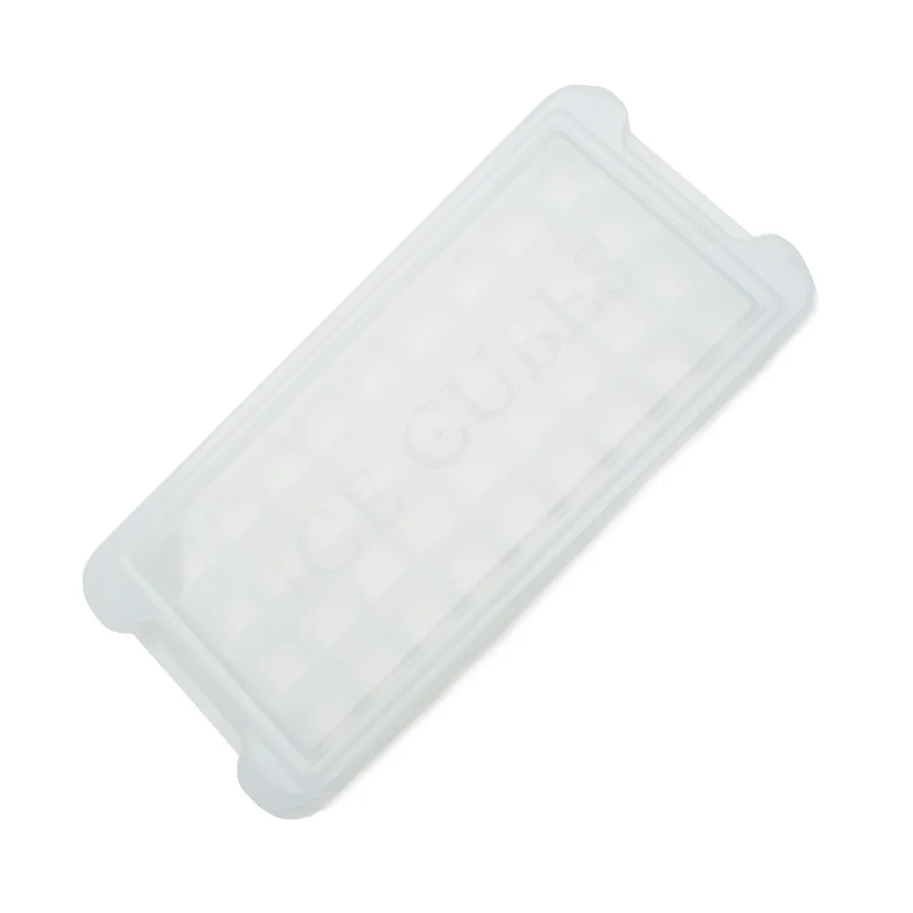 Creative 36 cavity square ice cube box with lid silicone ice cube tray