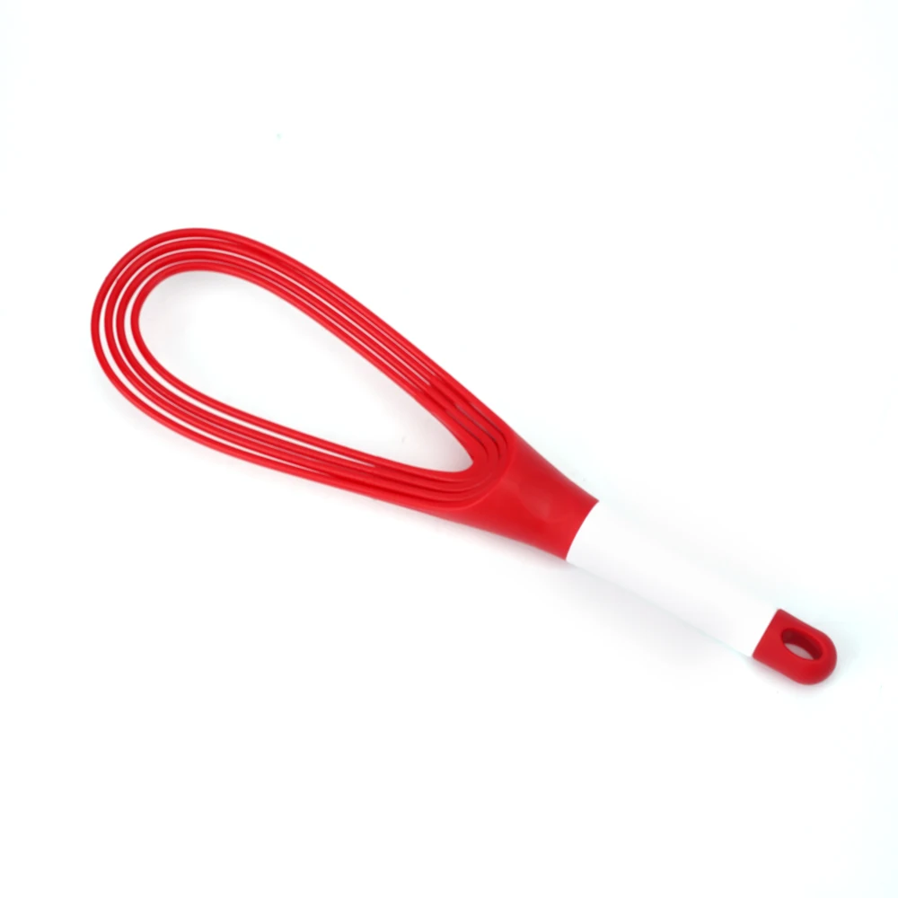 11.5-inch Multicolored Multi-use Twist Whisk 2-in-1 Balloon and Flat Whisk Egg beater