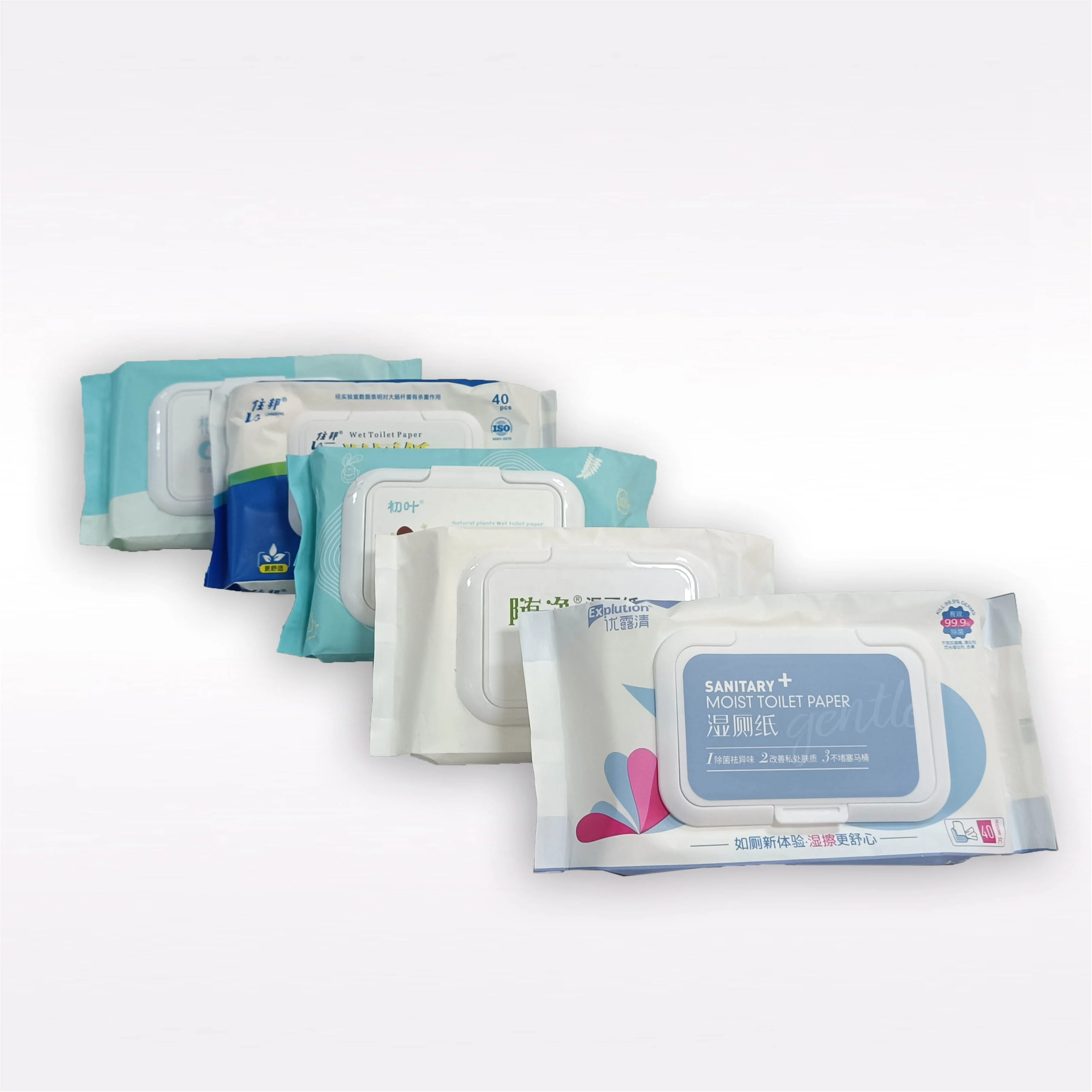 OEM 40pcs Pack Wet Wipes household cleaning alcohol free baby wipe Aloe Organic wipes