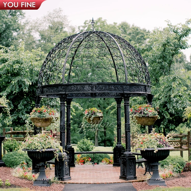 Outdoor Casting Iron Pavilion For Estates Garden
