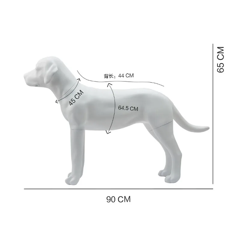 Custom Wholesale large fiberglass Labrador retriever dog model display clothes dog mannequin