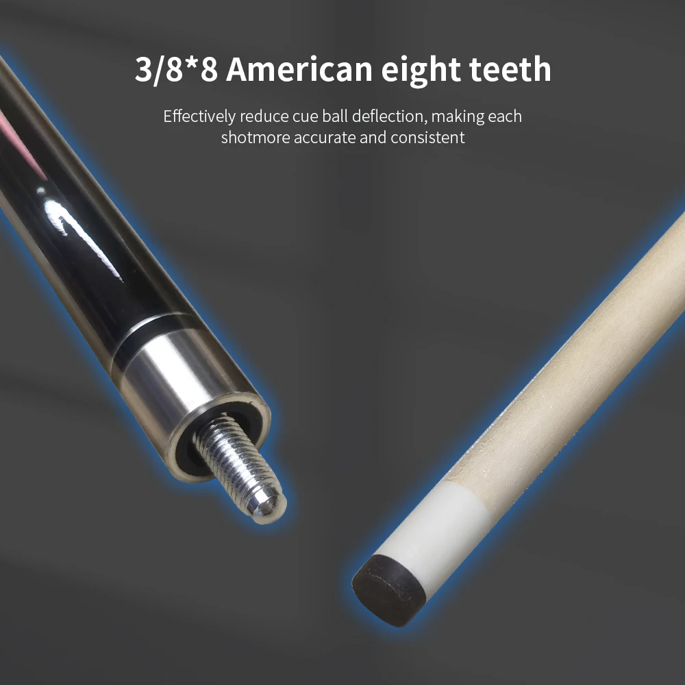 Cheap for sale different color styles high quality classic design full maple 1/2 pc 58 inch pool cue