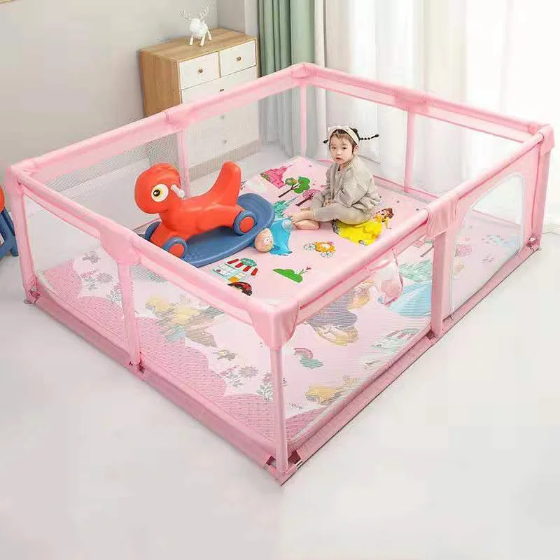 Durable Best Baby Playpen Gate Baby Fence Kids Safety Playpen Play Yards Portable Oxford Cloth Fabric Baby Playpens