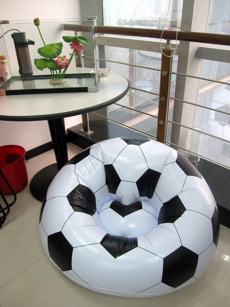 
Hot sale football design inflatable sofa PVC seat air sofa bed Wholesale Phthalate free football inflatable sofa/ air chair 