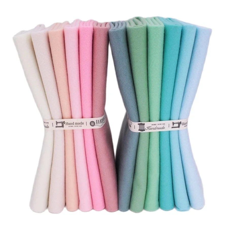 Felt Fabric Non-Woven Felt Fabric Sheet DIY Sewing Dolls Crafts Material 1mm Thick By The Meter/Roll