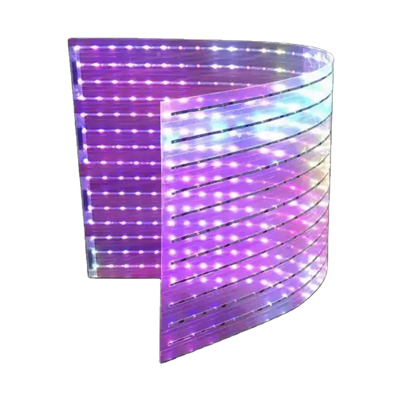 Outdoor P4 Transparent LED Display Full Color Transparent LED Curtain Film Display Led Display for Store