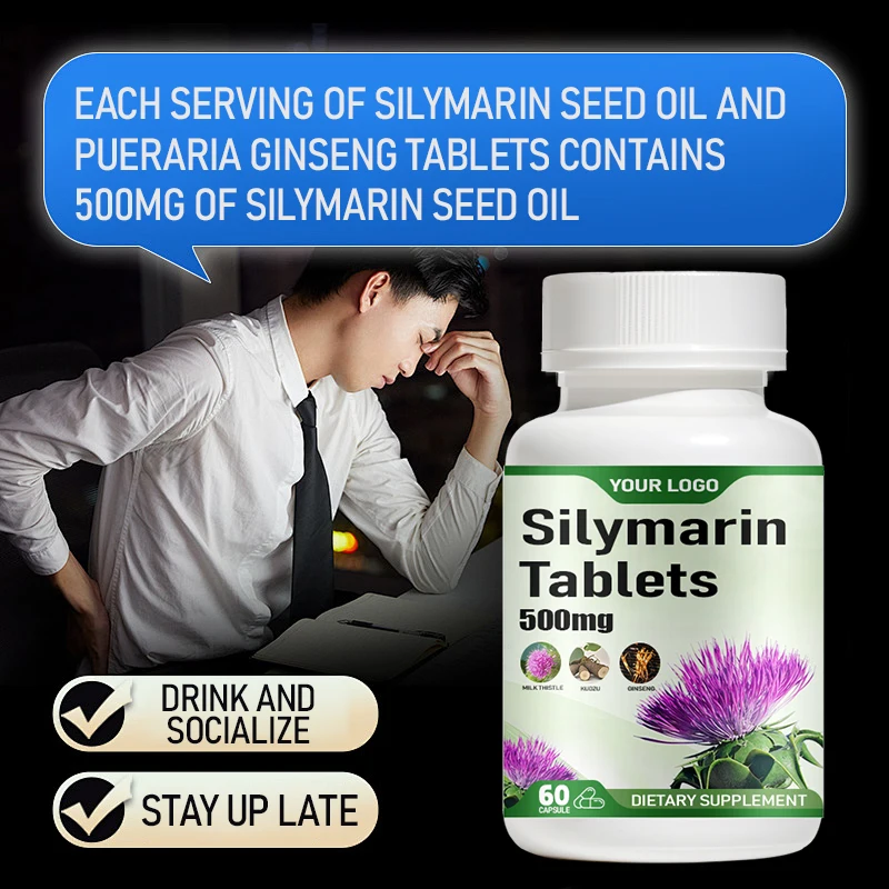 Natural Raw Dietary Health Care Supplement Silymarin capsules