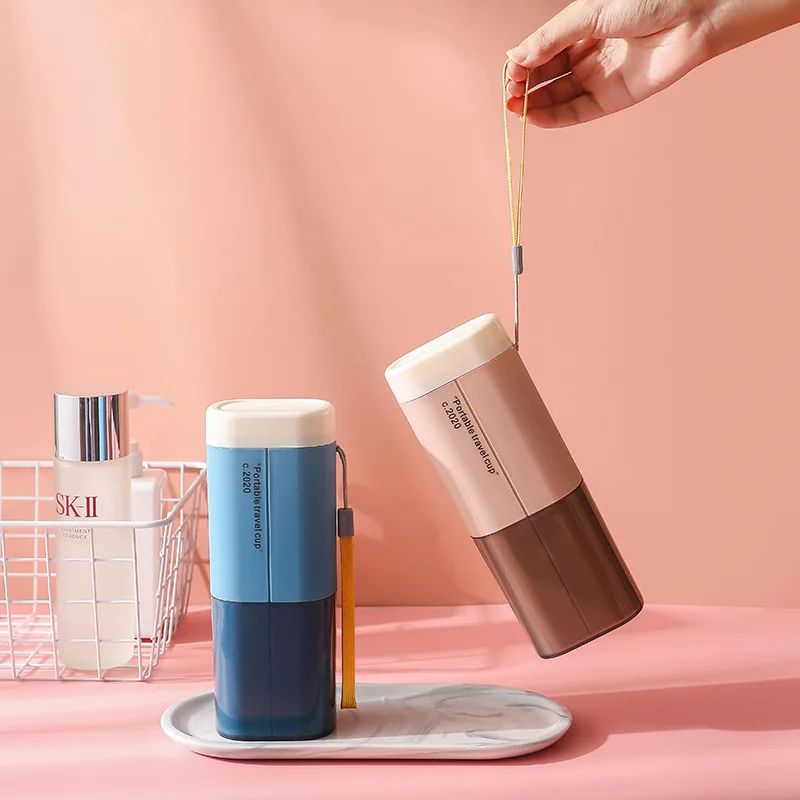 Creative new portable toothbrush retainer holder travel washing suction multi-funtional tooth brush storage boxes case