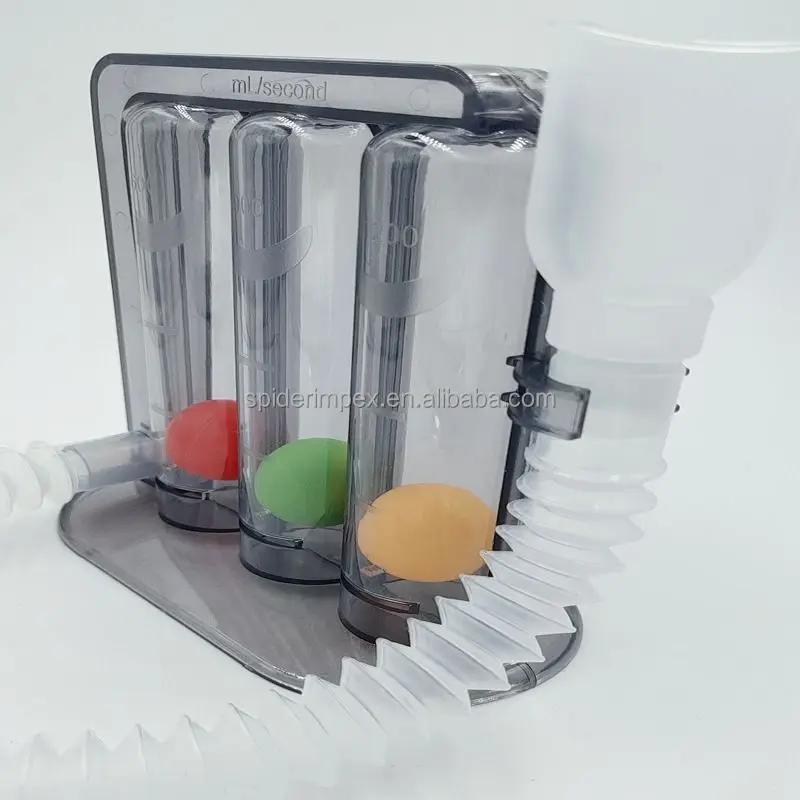 Трёхшаровой тренажер для глубокого дыхания легких Спирометр реабилитации и тренировок