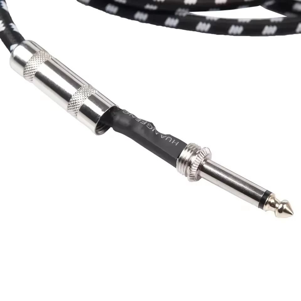 Manufacturer 6.35/6.5mm microphone cable male to male guitar cable, microphone instrument connection 6.5 audio cable