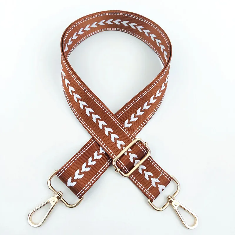 2024 Factory Multi Color Nylon Arrow 3.8 CM Wide Shoulder Strap Adjustable Replacement Shoulder Strap Bag Accessories