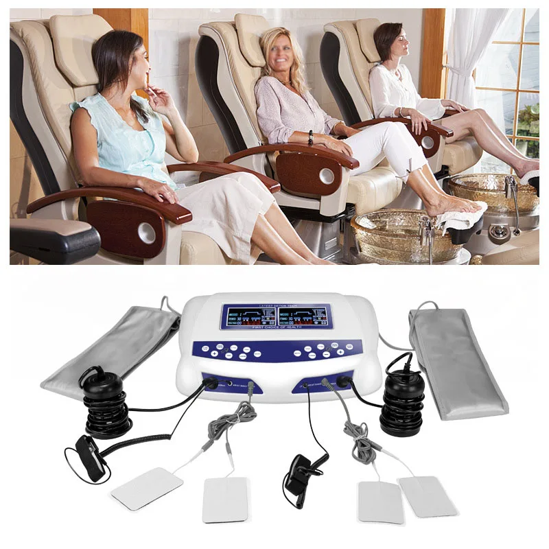 Detox machine foot spa ion cleanse Double health foot therapy regimen hydrotherapy instrument foot massage machine