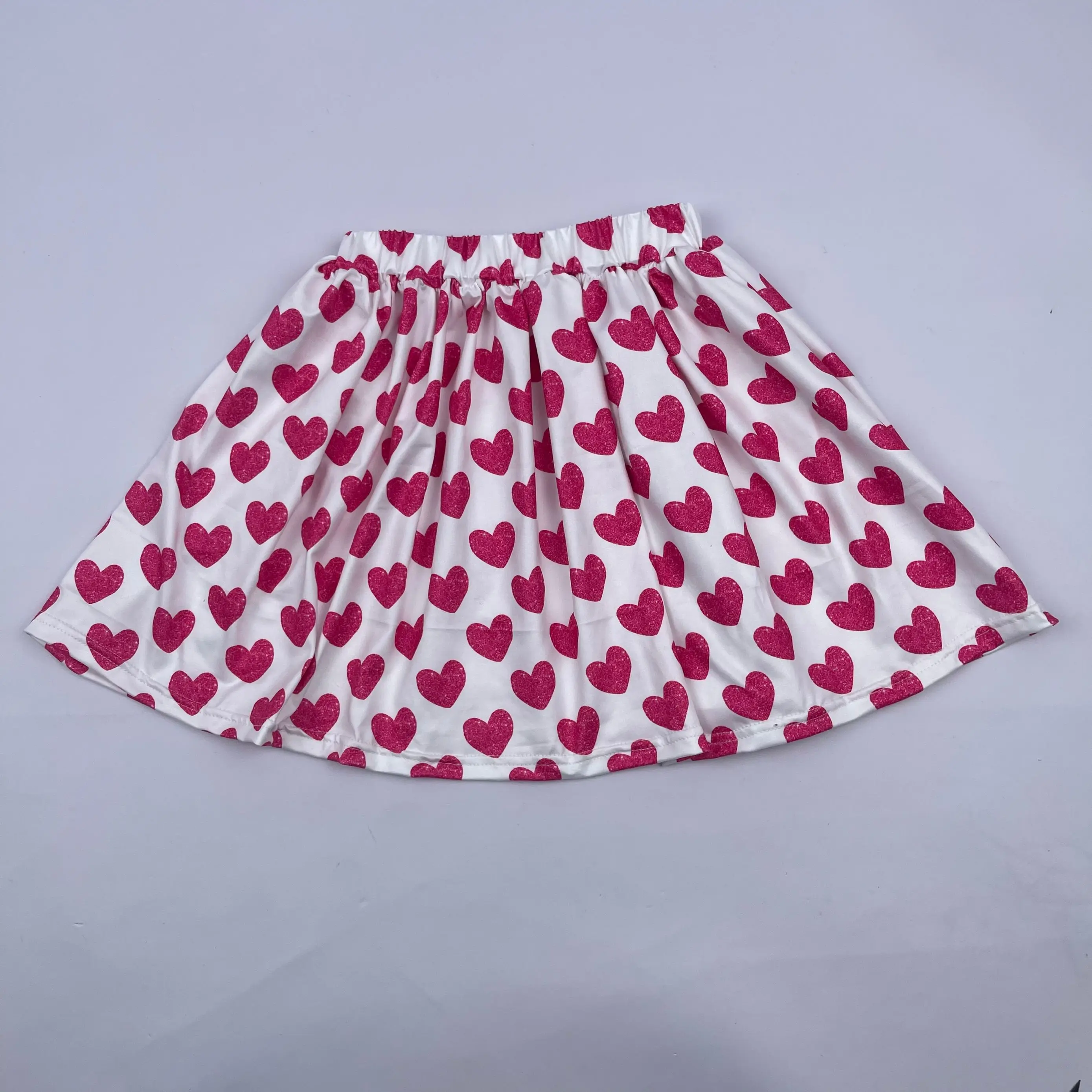 LZ 2022high quality elastic waist baby girl skirt pink heart Lollipop printing dance skirt toddler girl party skirt