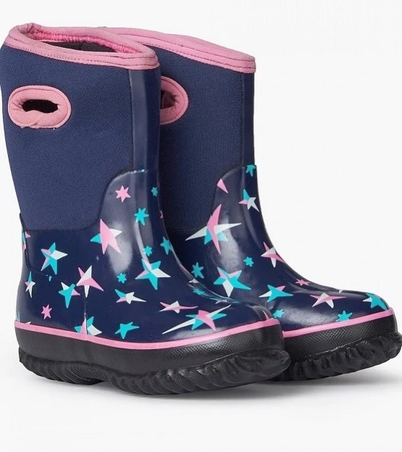 
Printing Star Kid Neoprene Boots For Winter Snow 