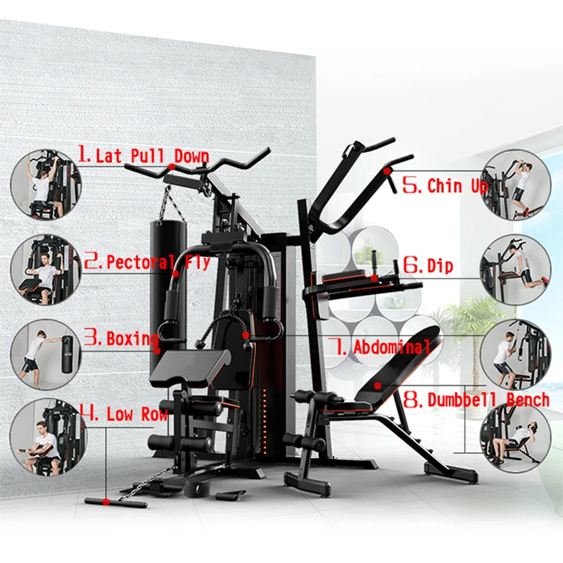 wholesale home exercise machine multi functional station gym fitness equipment strength training machine