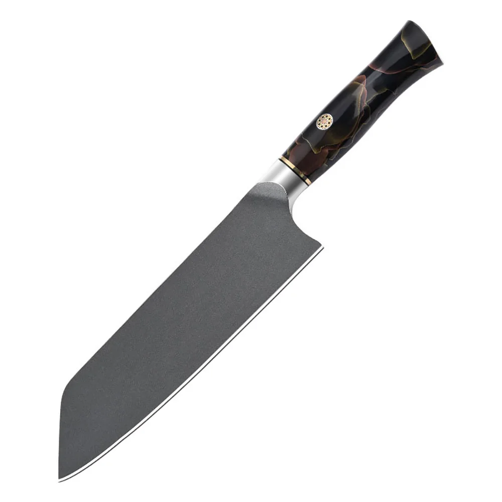 M390 Powder Steel Nakiri Knife 7 Inch Professional Kitchen Knife German Stainless Steel Forged Nakiri Knife with Resin Handle