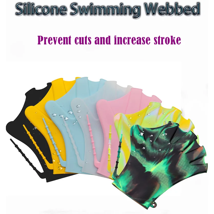 2022 New Helping Upper Body Resistance Aquatic Gloves Well Stitching Webbed Swim Gloves