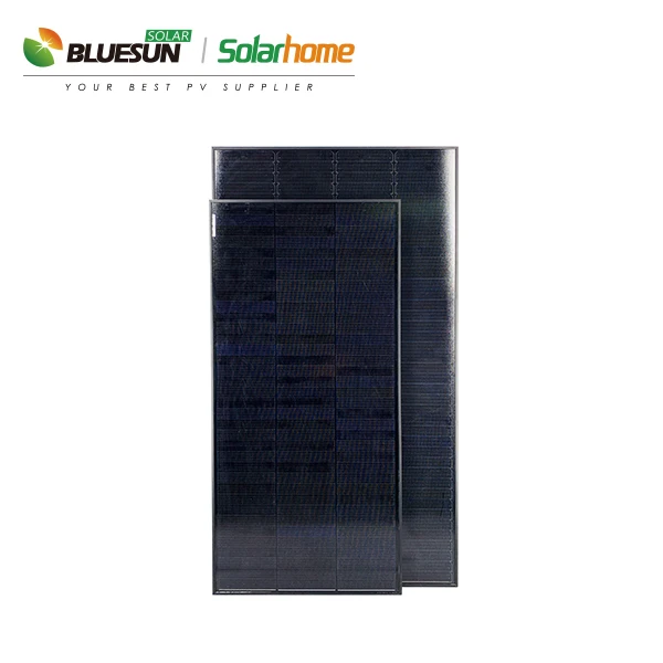 Black monocrystalline 120 w 110 w 100 w  semi rigid overlapping solar panel 480w for USA market