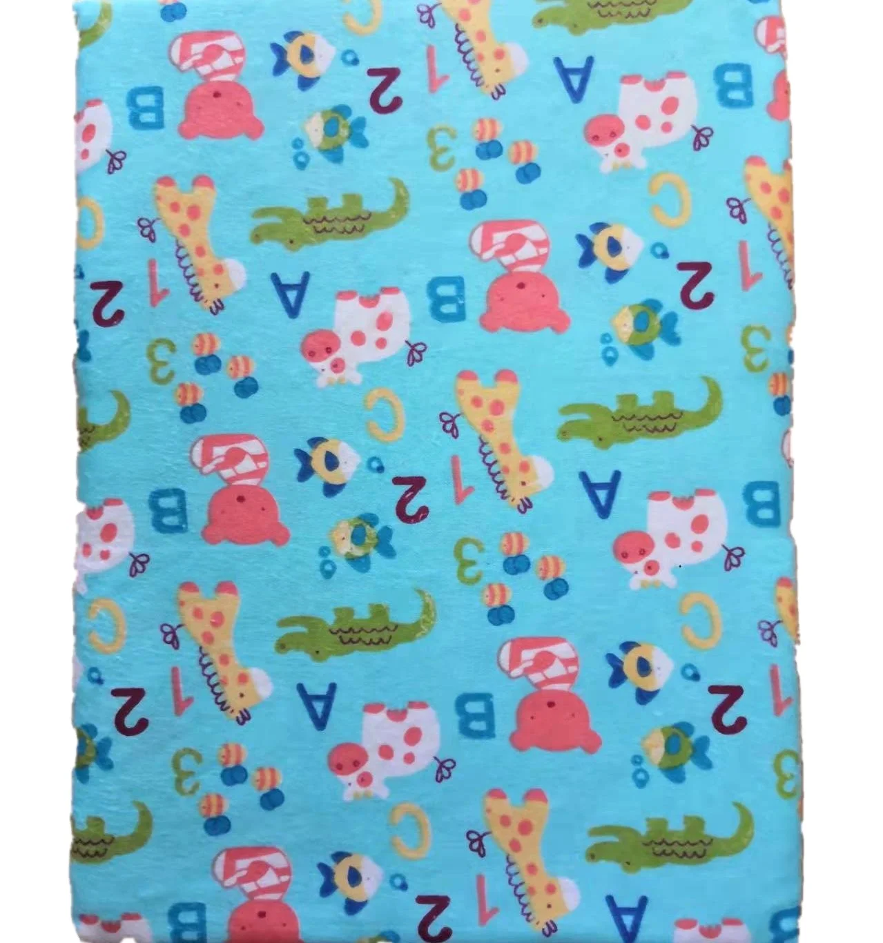 Wholesale Lovely Flannel printing baby bed sheet Newborn Baby Blanket