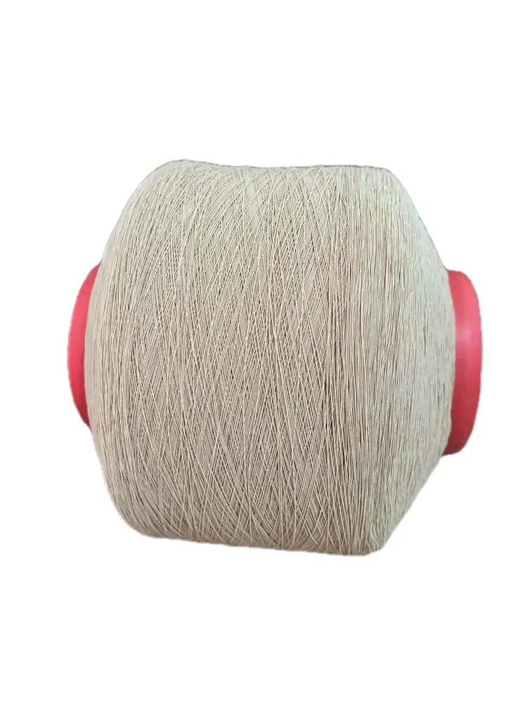 Customized 75D Double Covered Elastic Yarn Polyester Nylon for Medical Socks Knitting Latex Rubber Thread round Pattern Cords