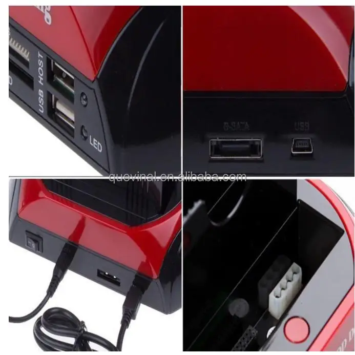 Removable Disk Box Hard Disk Base Backup Multi-function Hard Disk Base Card Reader HUB USB2.0 IDE/SATA All In One Reader