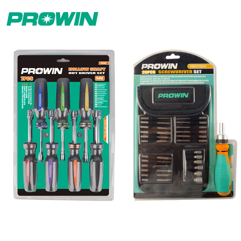 PROWIN One Stop бесплатный образец магнитных бит Pozi Torx Star керамическая Отвертка Phillips Multi Schraubendreher набор отверток