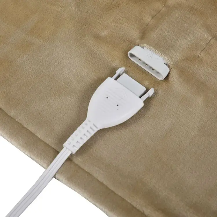 Online shop hot sale High quality HLB-TF Solid Color Beige Flannel Electric Over Blanket