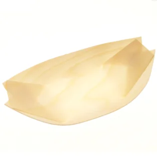 Disposable Bamboo Sushi Boat container nachos grease proof ovenable carnival festival fairs chips open tray packaging fried