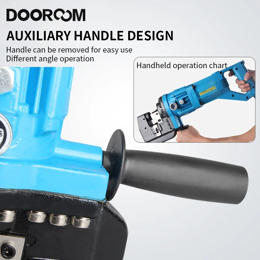 Electric Punching Tools Portable Channel Stainless Steel Machine Electric Angle Iron Back Punching Machine