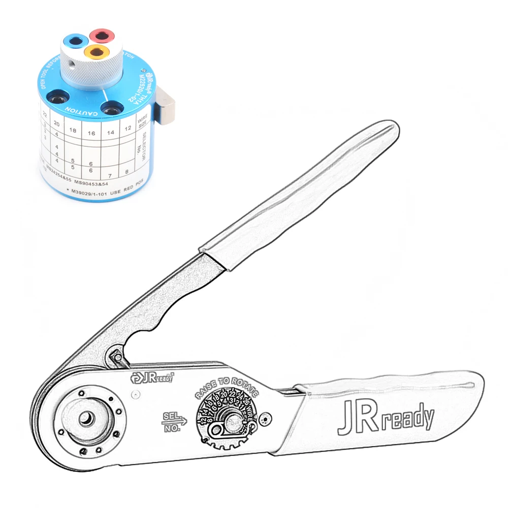 JRready JRD-ASF1 Machine Wire Crimper TH Pin Locate MIL-C-38300 Connector MS24255-20S Contact