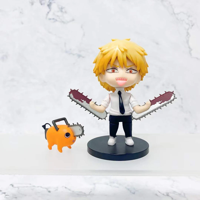 10cm 6pcs/set Chainsaw Man Anime Figure Denji Power Action Figure Chainsaw Man Denj Power PVC for gifts