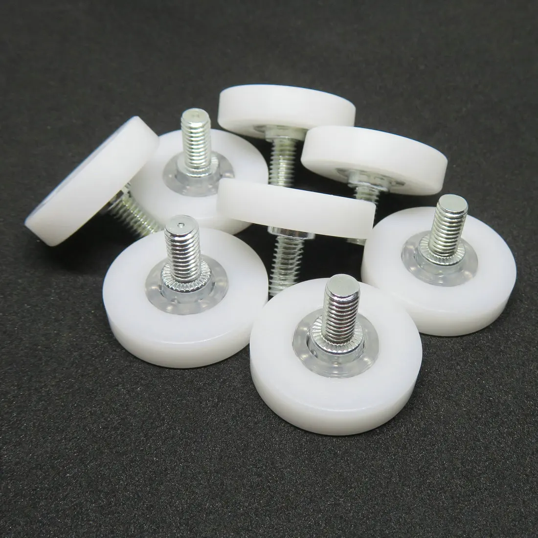 24mm 26mm Drawer Slide Roller Drawer Replacement Wheels Plastic Pulley Bearing Small Pulley for Furniture Cabinet Cash Counters