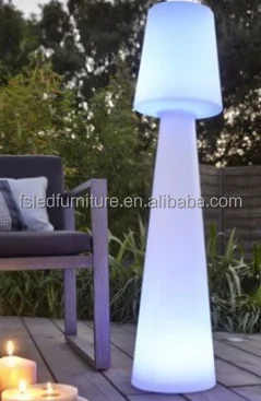 Modern 16 Colors Outdoor Waterproof Color Changing Standing High Big Led Floor Lamp