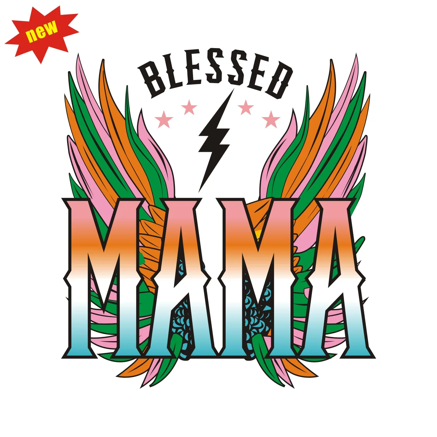 Good Quality Custom Mom Iron On Flatback Rhinestone Motif Popular Mother Day Hot Fix Bling Rhinestone Transfer for Dress Hoody
