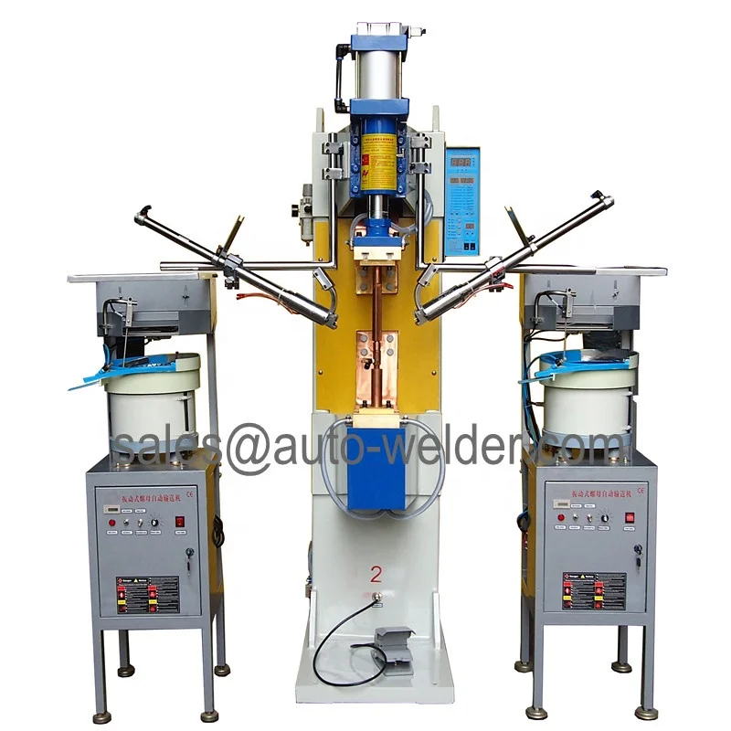 Automatic Nuts Feeder and Automatic Nuts Spot Welder automatic nuts welding machine