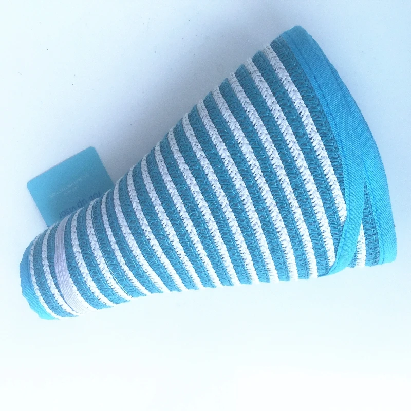 summer sun protection UPF 30 women wide brim beach wholesale straw hat